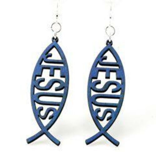 Fish JESUS Earrings # 1189