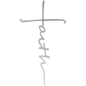 Faith Cross - Metal Wall Art