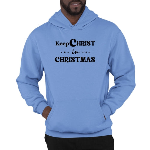 Mens Graphic Hoodie Keep Christ in Christmas - Christian Holiday