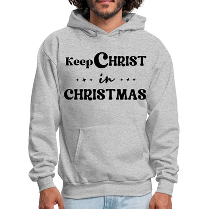Mens Graphic Hoodie Keep Christ in Christmas - Christian Holiday