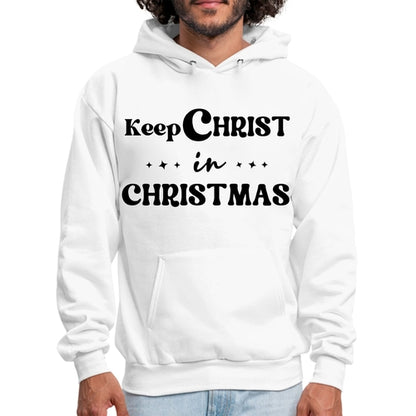 Mens Graphic Hoodie Keep Christ in Christmas - Christian Holiday