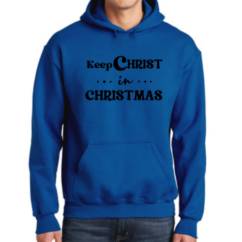 Mens Graphic Hoodie Keep Christ in Christmas - Christian Holiday