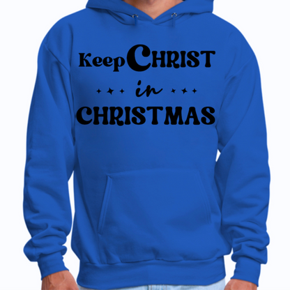 Mens Graphic Hoodie Keep Christ in Christmas - Christian Holiday