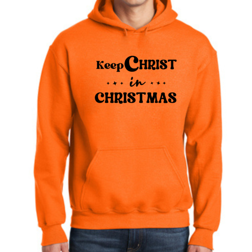Mens Graphic Hoodie Keep Christ in Christmas - Christian Holiday
