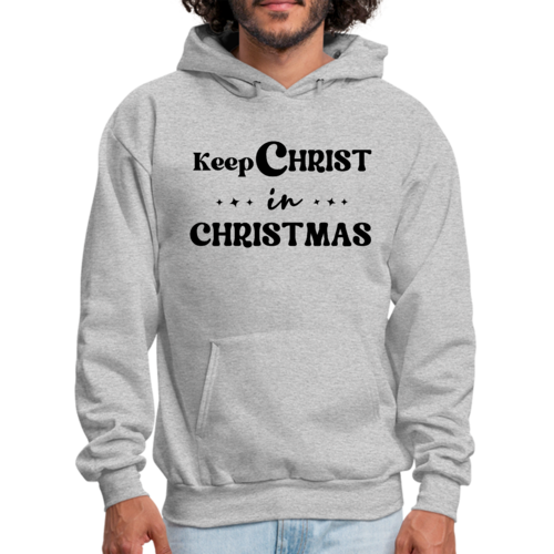 Mens Graphic Hoodie Keep Christ in Christmas - Christian Holiday