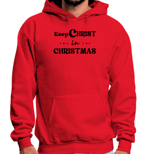 Mens Graphic Hoodie Keep Christ in Christmas - Christian Holiday