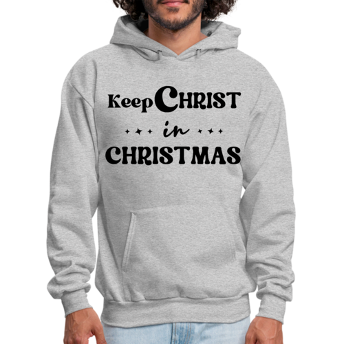 Mens Graphic Hoodie Keep Christ in Christmas - Christian Holiday