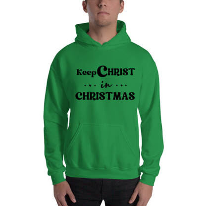 Mens Graphic Hoodie Keep Christ in Christmas - Christian Holiday