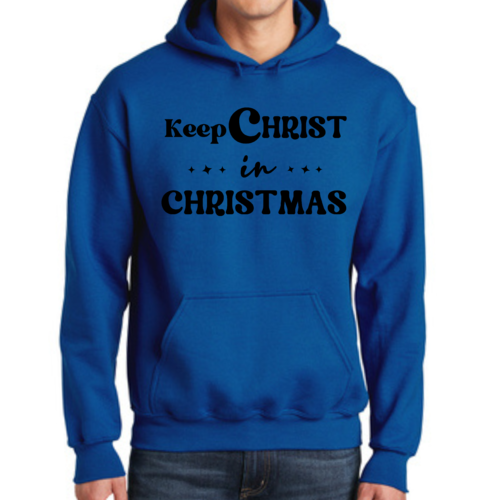 Mens Graphic Hoodie Keep Christ in Christmas - Christian Holiday