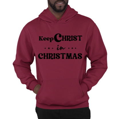 Mens Graphic Hoodie Keep Christ in Christmas - Christian Holiday