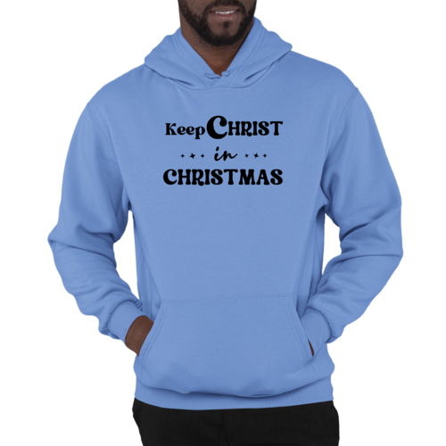 Mens Graphic Hoodie Keep Christ in Christmas - Christian Holiday