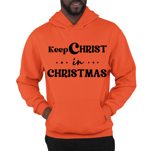 Mens Graphic Hoodie Keep Christ in Christmas - Christian Holiday